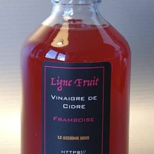 Vinaigre de cidre à la pulpe de framboise