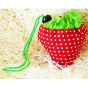 Sac de course pliable en forme fraises